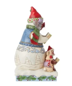 6015455 - Snowman with Carolling Animals Figurine - Heartwood Creek - Masterpieces.nl